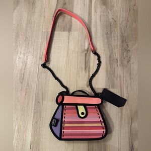 Colorful Jump from Paper Women's Shoulder or Cross Body Bag with Chain Strap